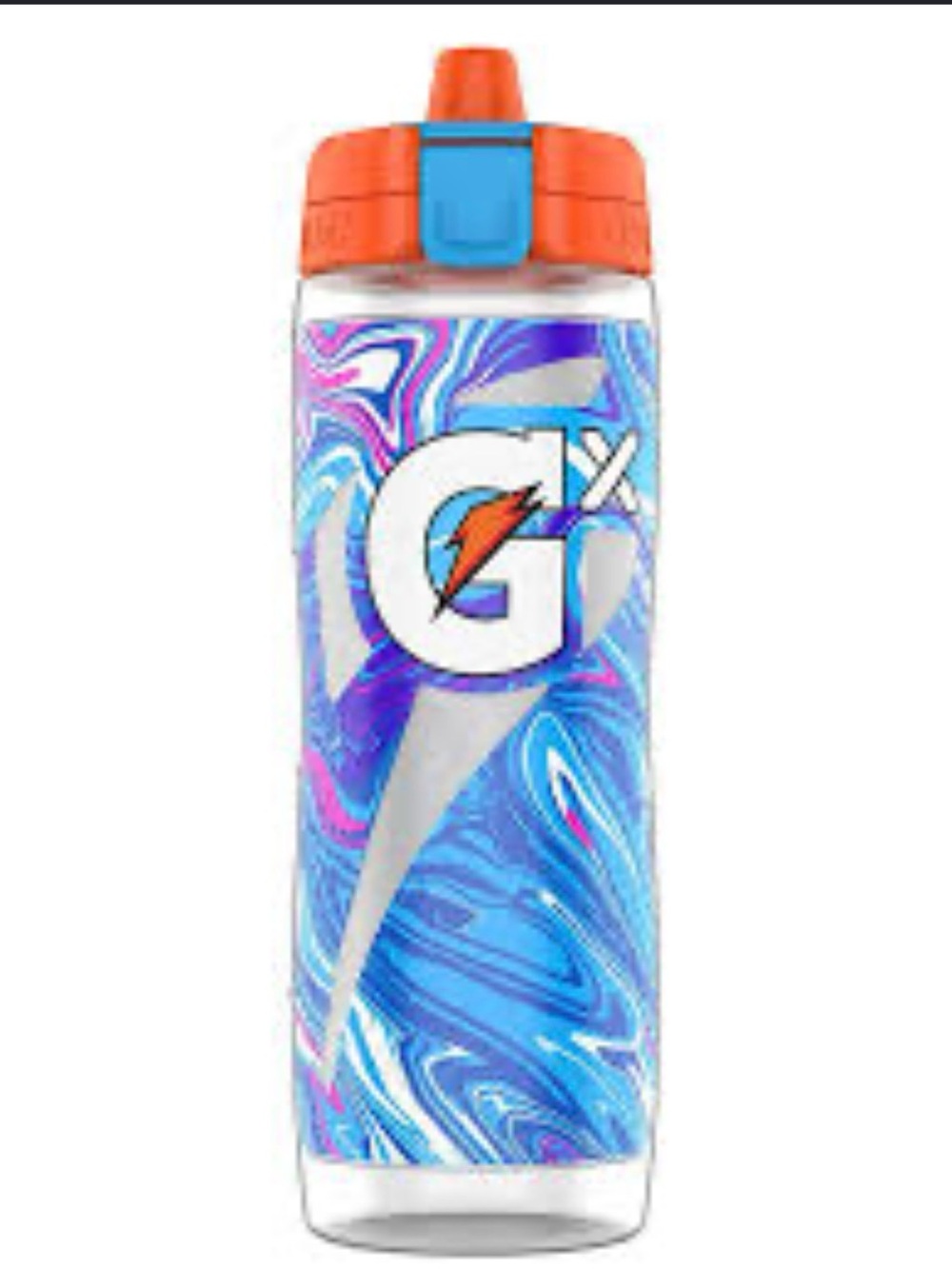 Gatorade GX Refillable Water Bottle, Marble Blue, 30oz